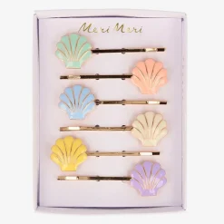 Best Sale Meri Meri 6 Seashell Enamel Hair Clips