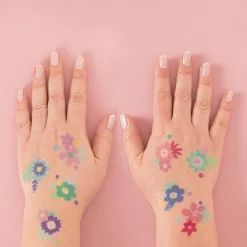 Flash Sale My Little Day 1 Sheet Of 8 Colored Flower Tattoos