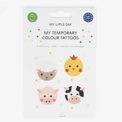 Best My Little Day 1 Sheet Of 8 Farm Animal Tattoos