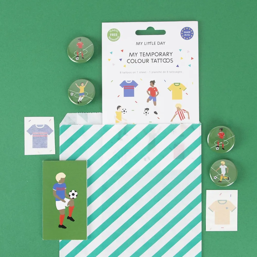 Best My Little Day 1 Sheet Of 8 Football Tattoos