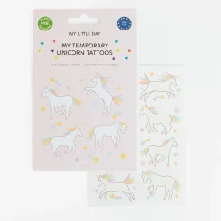 New My Little Day 1 Sheet Of 8 Galactic Unicorn Tattoos