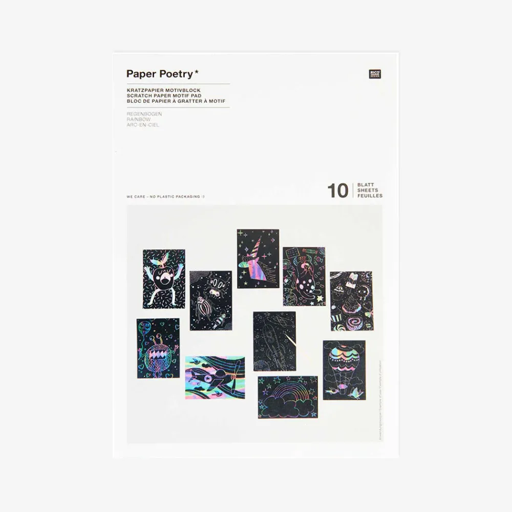 Fashion Rico Design 10 Sheets Of Patterned Scratch Paper