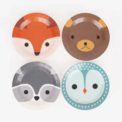 Best My Little Day 8 Small Forest Animal Plates