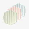 Sale Meri Meri 8 Small Plates With Pastel Stripes