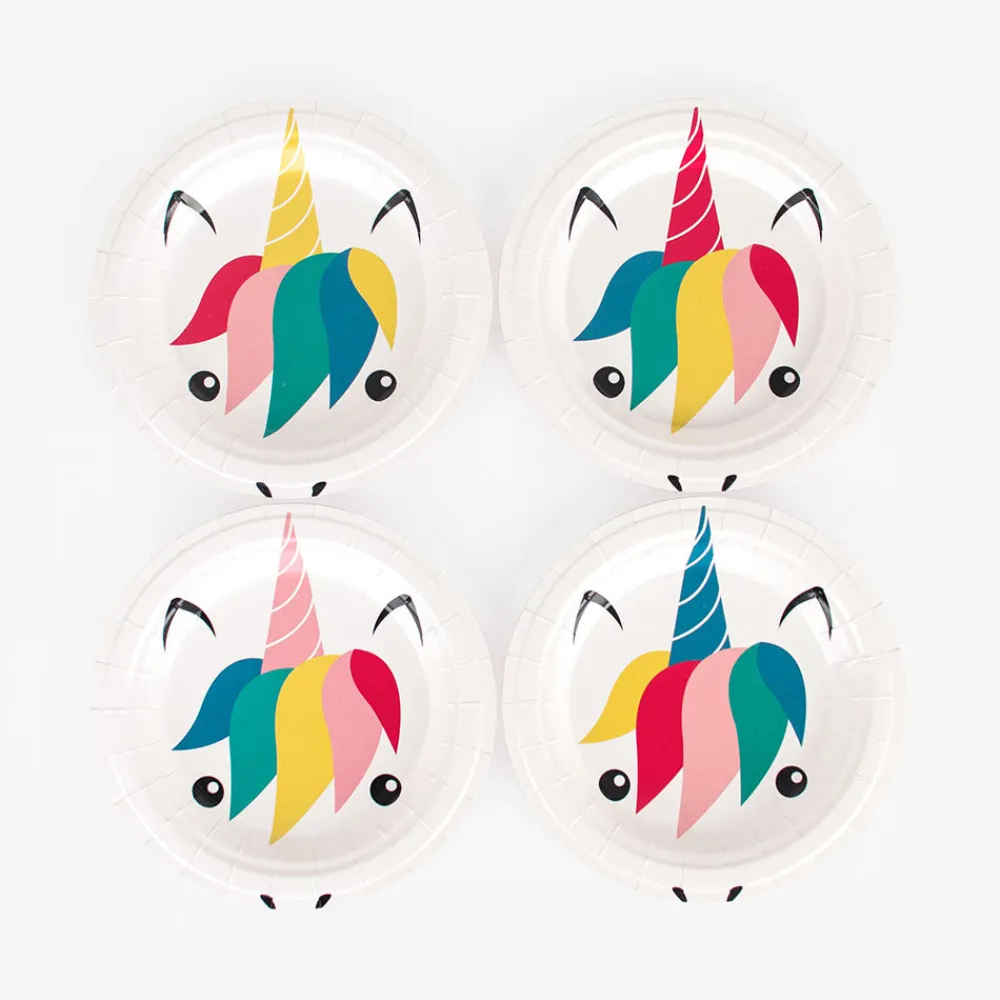 Clearance My Little Day 8 Small Unicorn Plates
