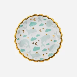 Cheap Party Deco 6 Small Whale Plates