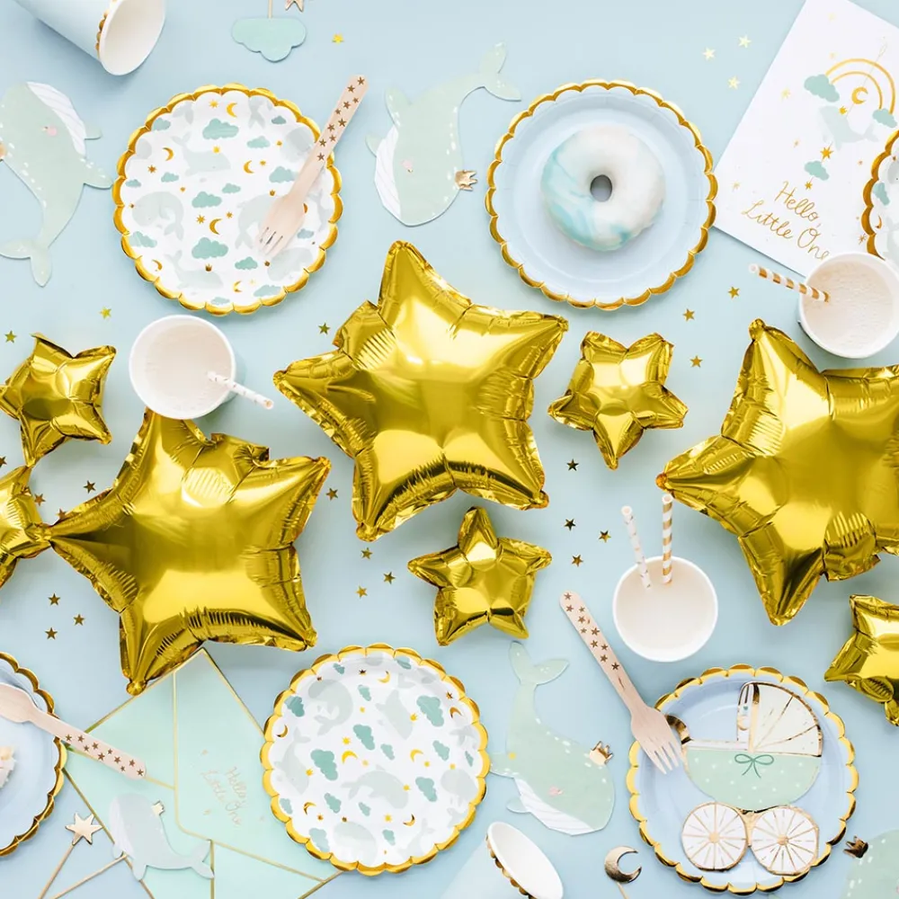 Cheap Party Deco 6 Small Whale Plates