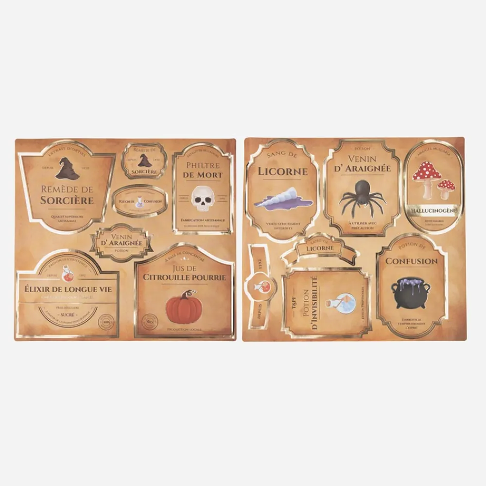 Sale Party Pro 14 Sorcerer'S Apprentice Bottle Stickers