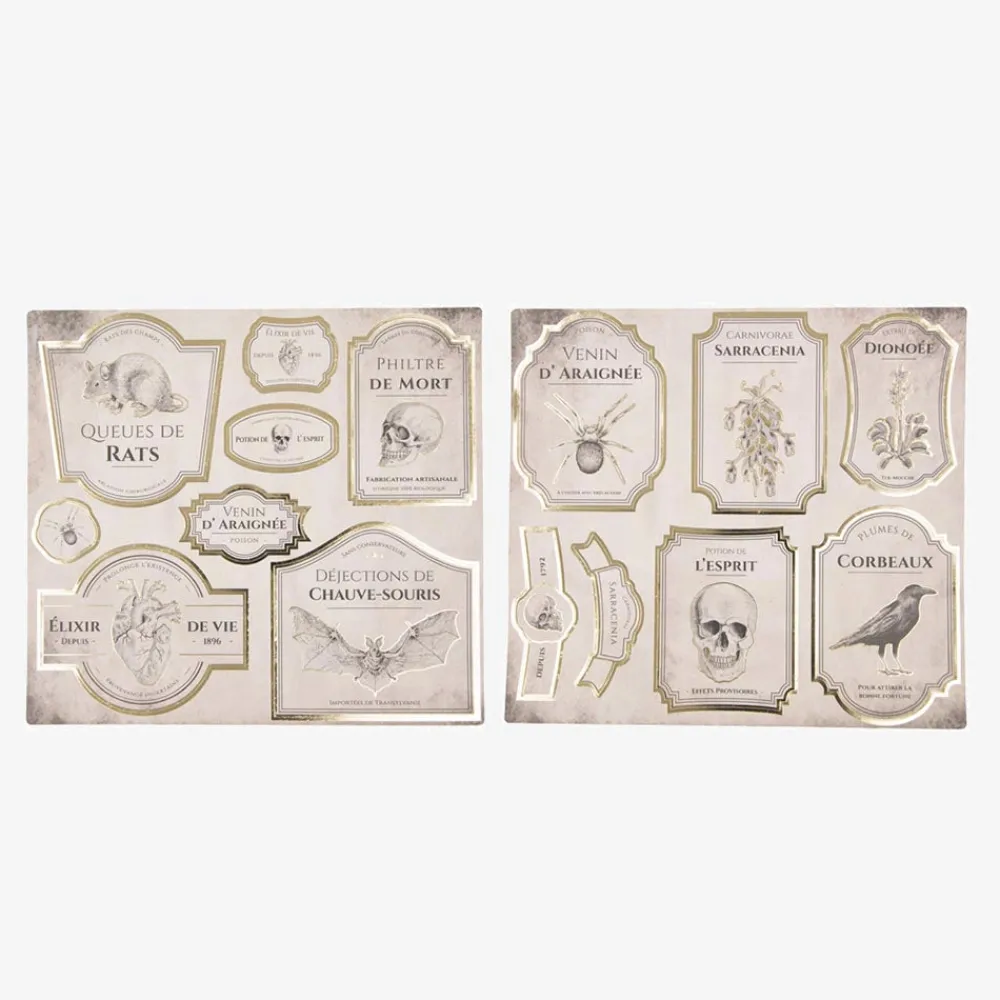 Hot Party Pro 15 Stickers For Halloween Cabinet Of Curiosities Bottle