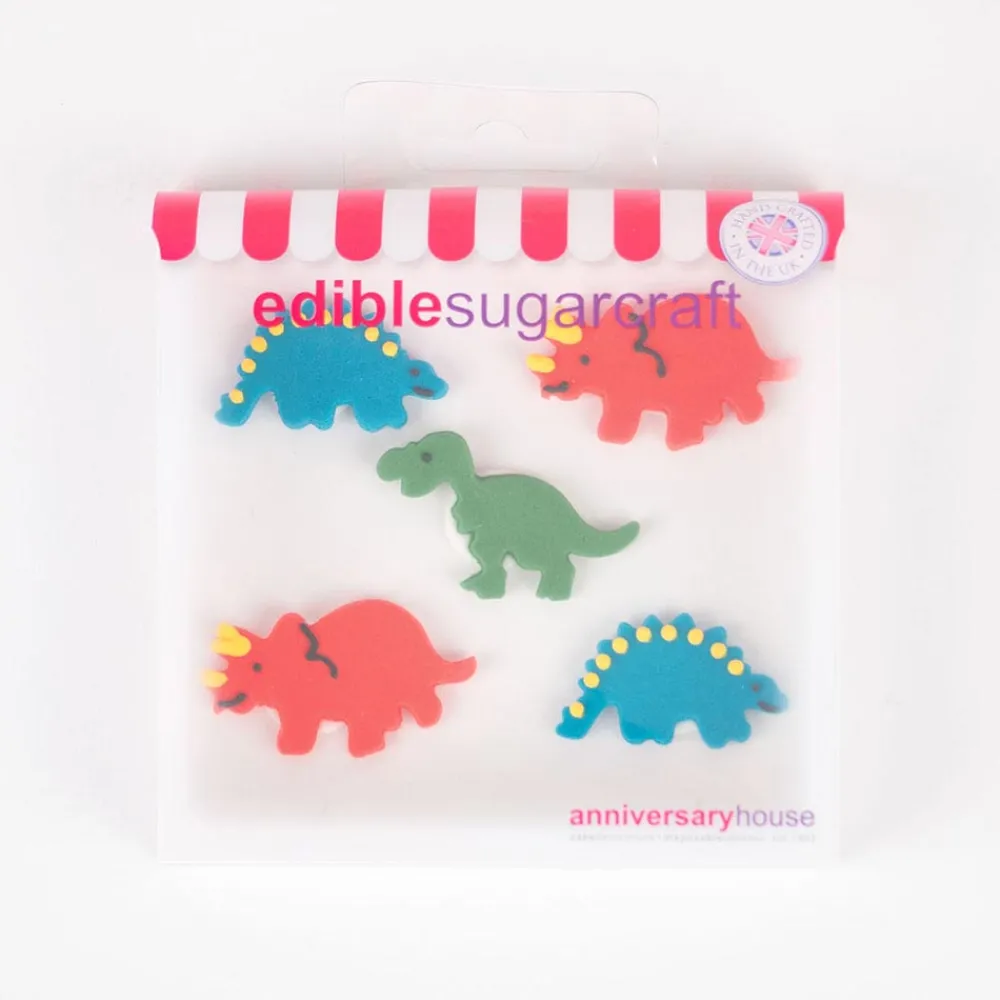 Outlet Creative Party 5 Sugar Toppers - Dinosaurs