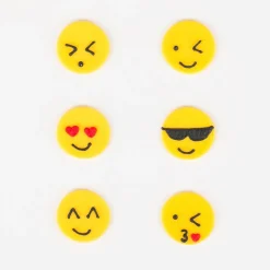 Flash Sale Creative Party 6 Sugar Toppers - Emoji