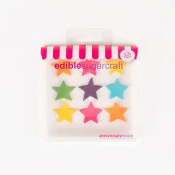 Cheap Creative Party 9 Sugar Toppers - Multicolored Stars