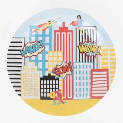 Cheap My Little Day 8 Superhero Plates