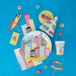 Cheap My Little Day 8 Superhero Plates