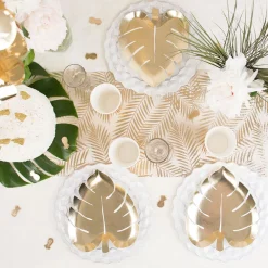 Store Arty Fêtes Factory 1 Table Runner - Champagne Palm Tree