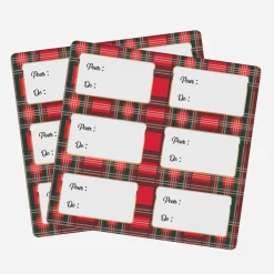 Sale Party Pro 12 Tartan Christmas Gift Tags