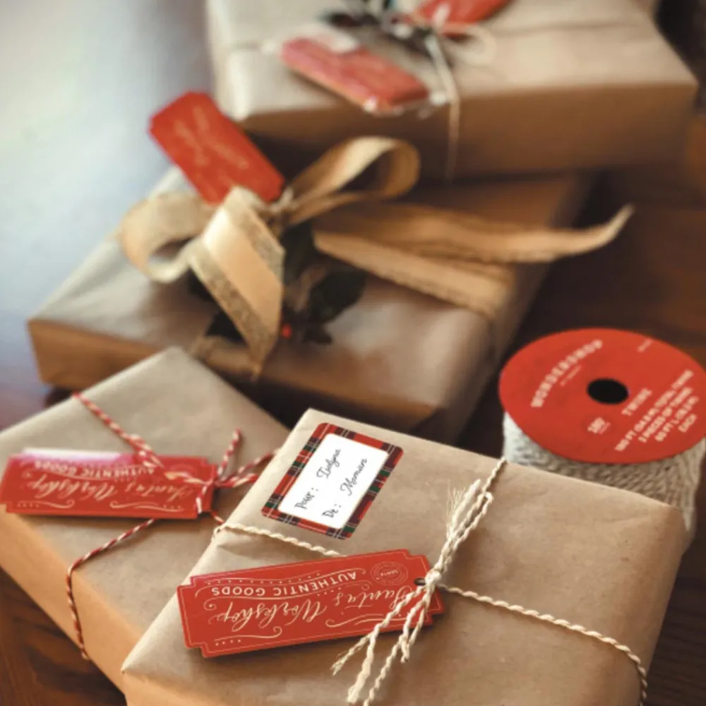 Flash Sale Party Pro 12 Tartan Christmas Gift Tags