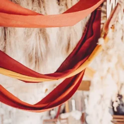 Online Arty Fêtes Factory 1 Terracotta Muslin Table Runner