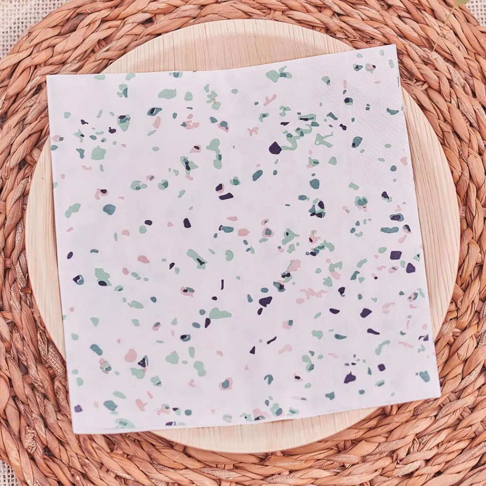 Fashion Ginger Ray 16 Terrazzo Napkins