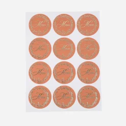 Cheap Arty Fêtes Factory 24 Thank You Pretty Terracotta Sprigs Stickers