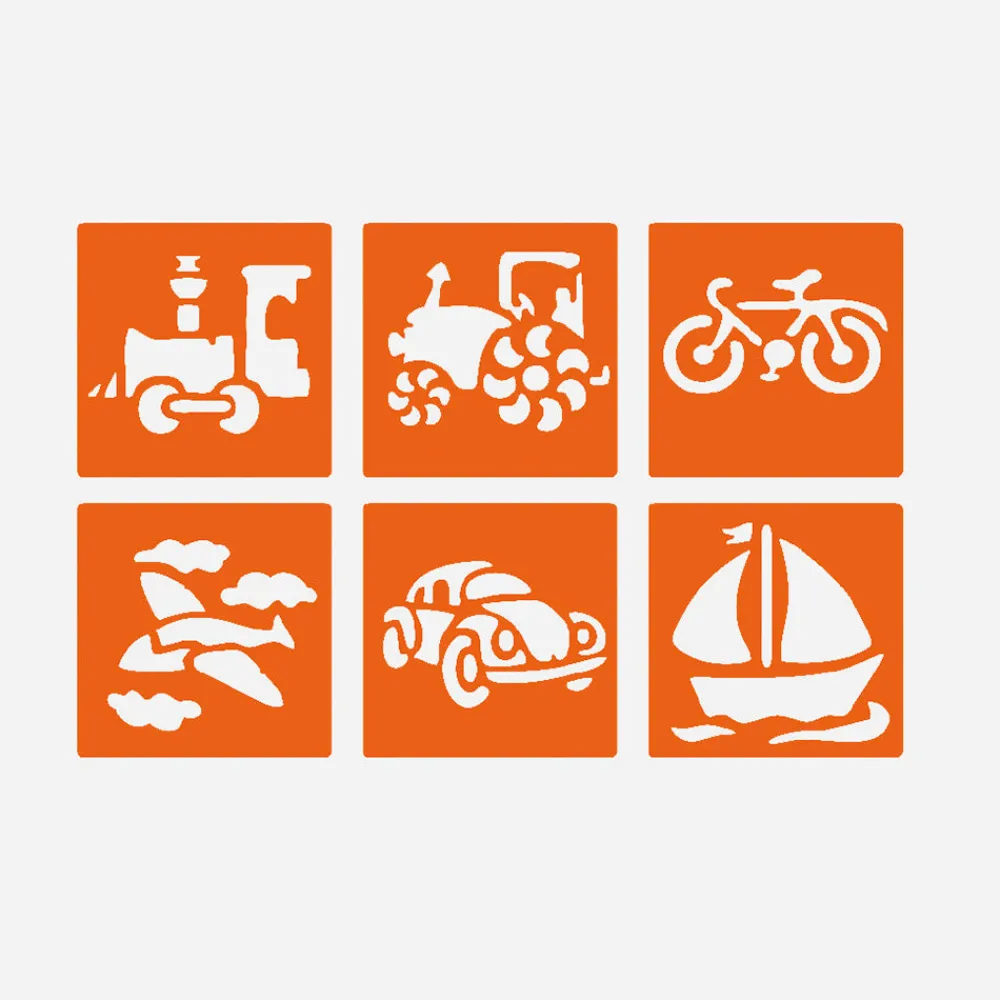 Store Graine Créative 6 Transport Stencils
