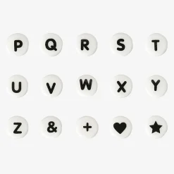 Best Sale Rico Design 1 White Ceramic Alphabet Bead
