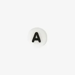 Best Sale Rico Design 1 White Ceramic Alphabet Bead