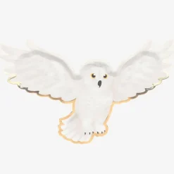 Online Party Pro 8 White Owl Plates