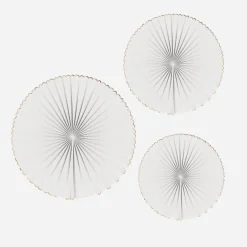 Fashion Party Pro 3 White Paper Rosettes
