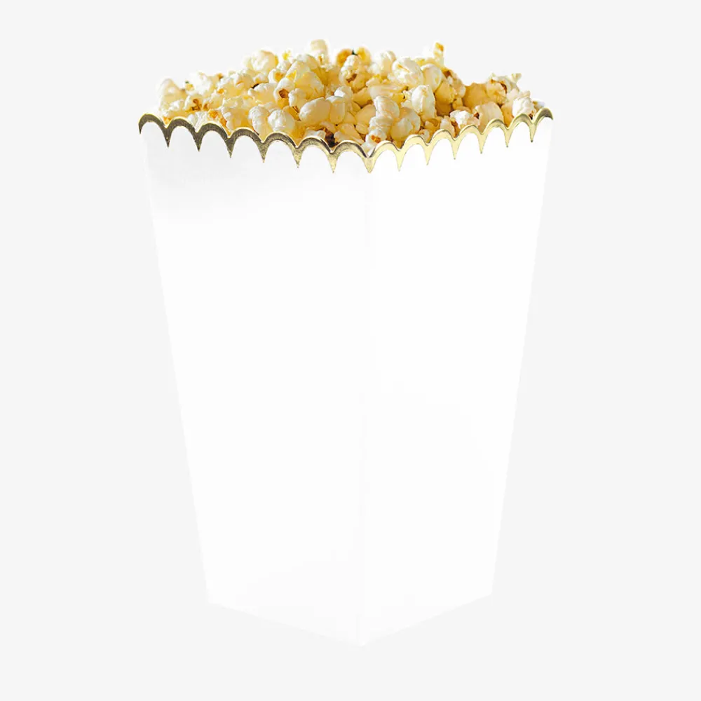 Fashion Party Pro 8 White Popcorn Boxes