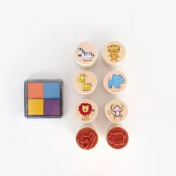 New Dam 8 Wild Animal Stamp Pads + Ink