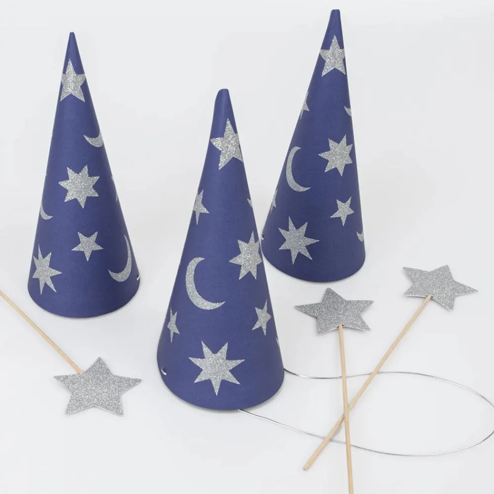 Sale Meri Meri 6 Wizard Hats And Wands