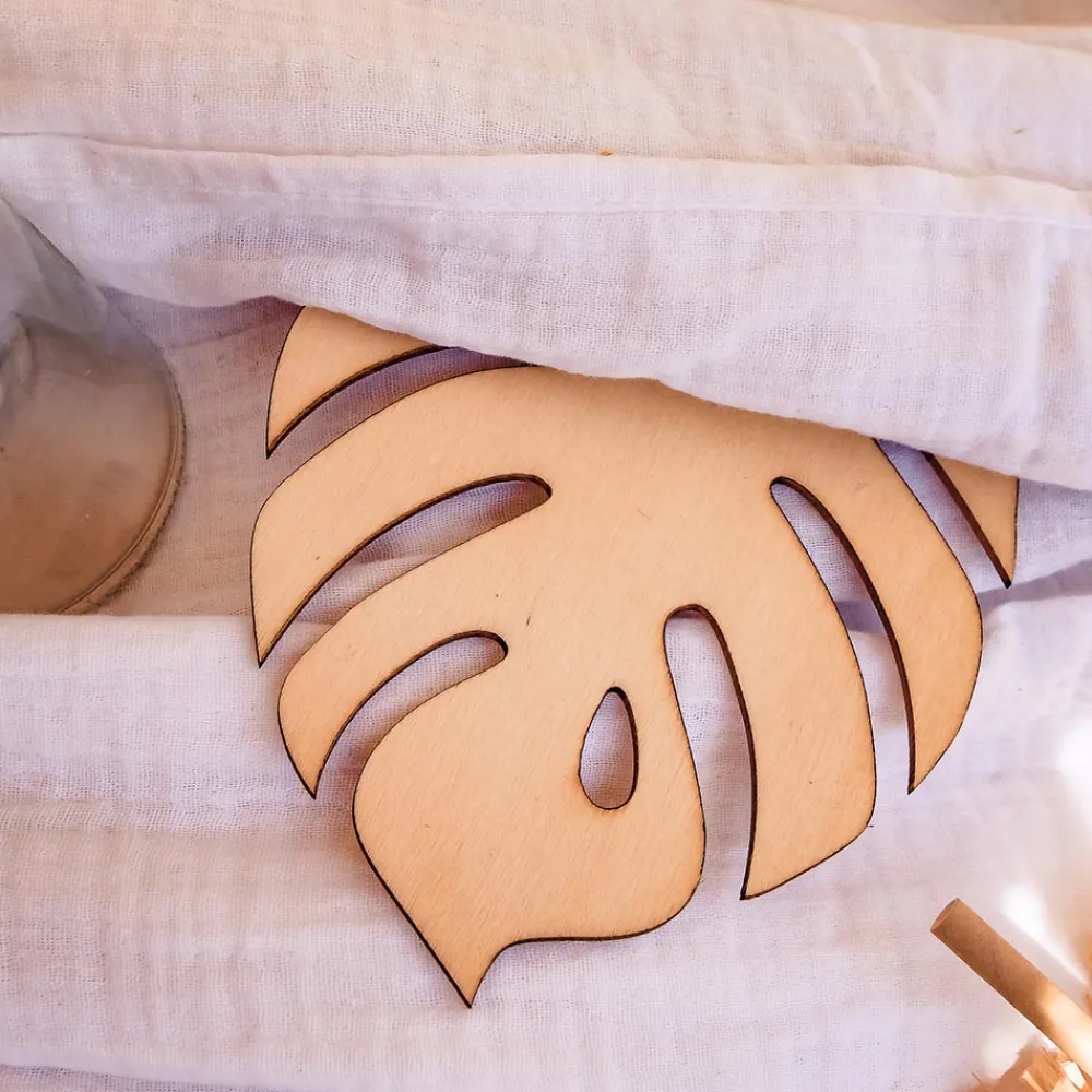 Shop Arty Fêtes Factory 3 Wooden Monstera Leaves