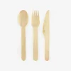 Best Sale Party Deco 18 Wooden Place Settings