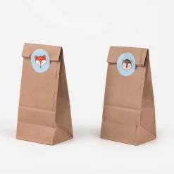 Fashion Party Deco 6 Woodland Animal Kraft Gift Bags