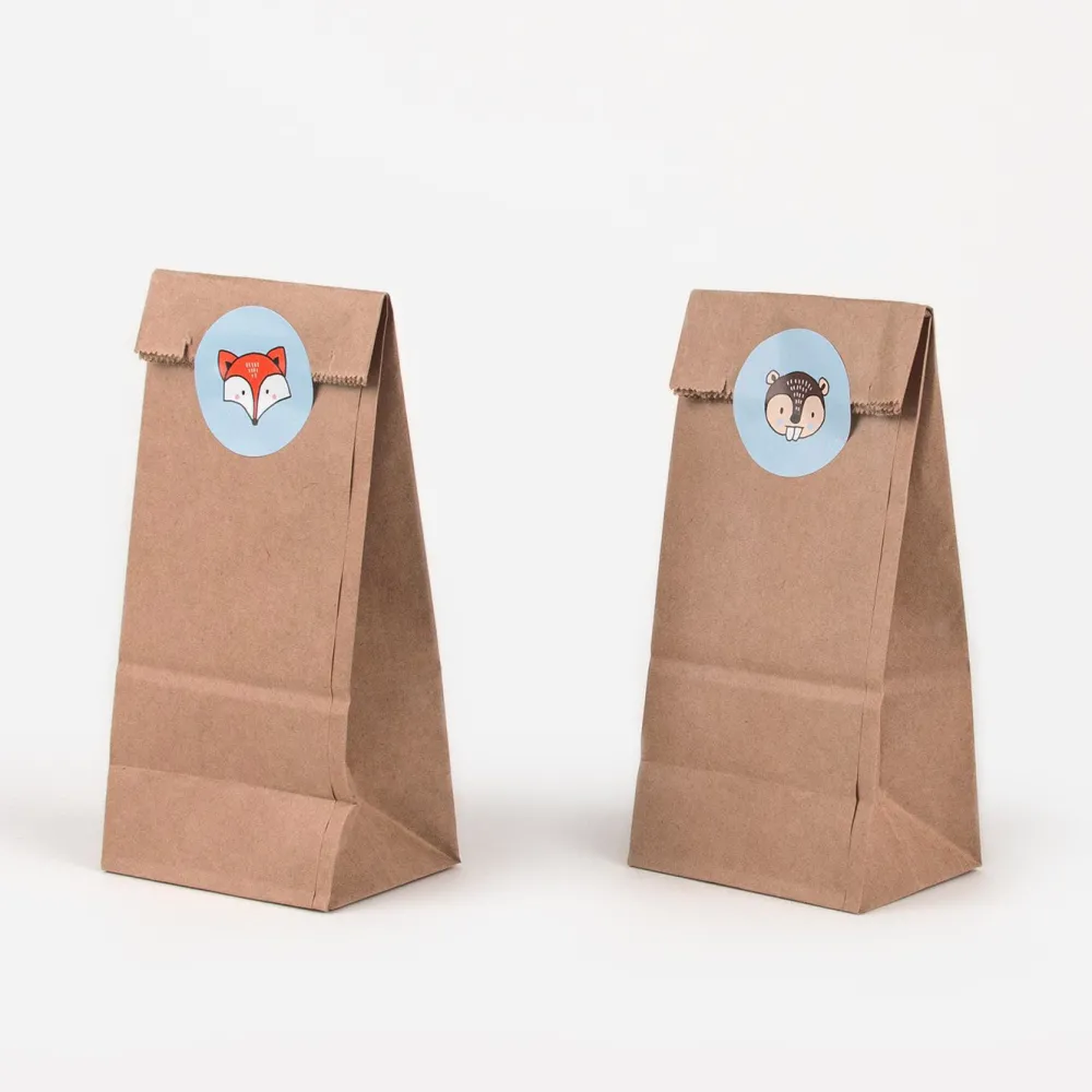 Fashion Party Deco 6 Woodland Animal Kraft Gift Bags