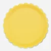 New Party Pro 8 Yellow Scalloped Plates