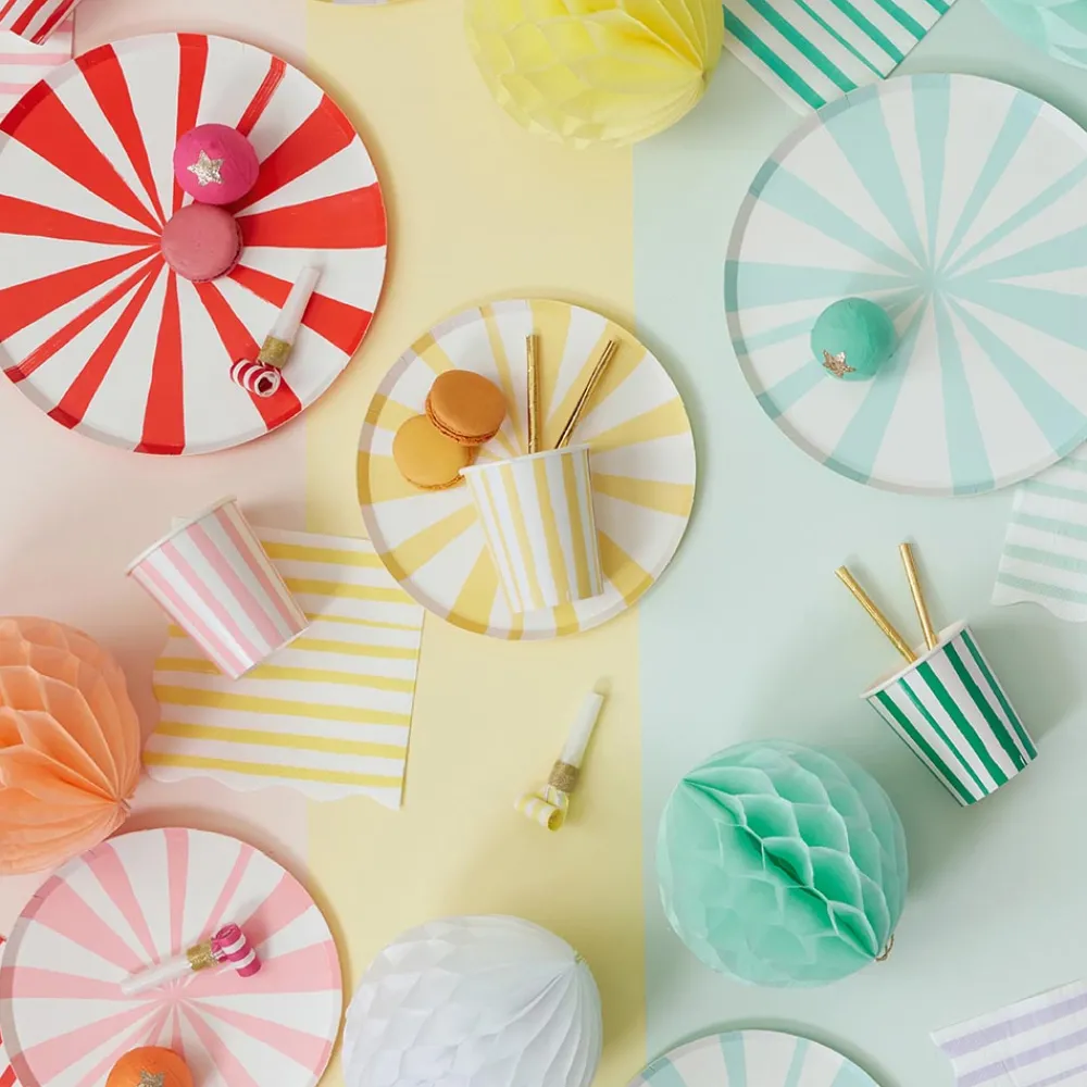 Outlet Meri Meri 16 Yellow Striped Napkins