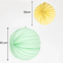 Flash Sale Party Pro Accordion Round Paper Lantern - Aqua Green