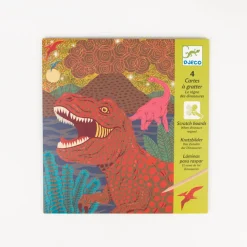 Clearance Djeco Activity: Dinosaur Scratch Cards
