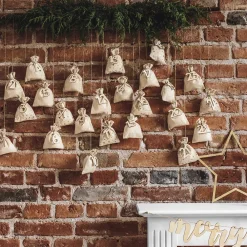 Cheap Party Deco Advent - Advent Calendar Cotton Bags