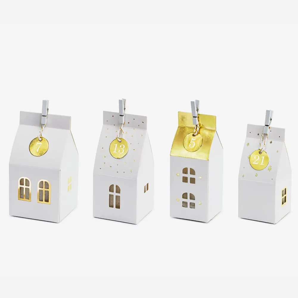 Clearance Party Deco Advent - Advent Calendar Houses