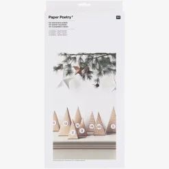 Discount Rico Design Advent Calendar - 24 Kraft Paper Trees