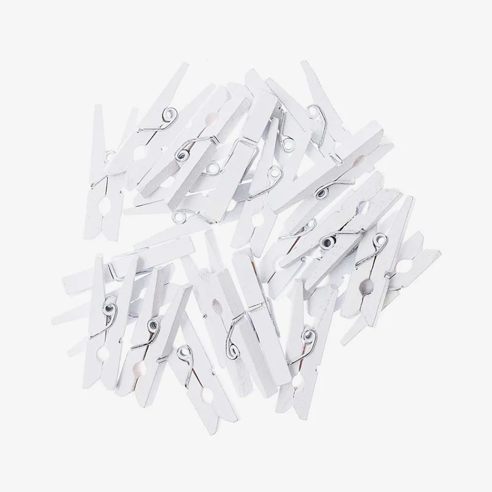 Online Rico Design Advent Calendar - 24 Mini White Clothespins