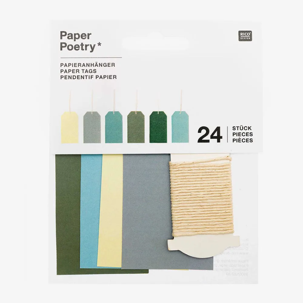 Flash Sale Rico Design Advent Calendar - 24 Mixed Green Gift Tags