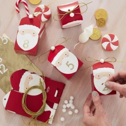 Best Ginger Ray Advent Calendar - 24 Santa Claus Boxes