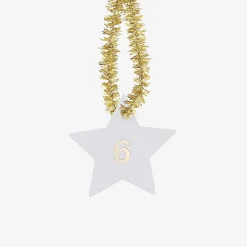 Sale Rico Design Advent Calendar - 24 White Star Gift Tags