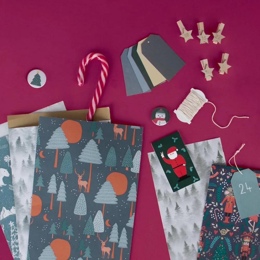 Cheap Rico Design Advent Calendar - 24 Wooden Star Clips