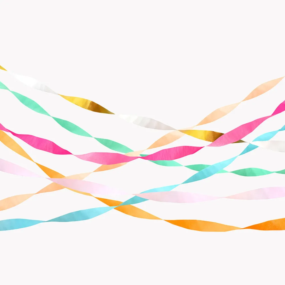 New Meri Meri Assortment Of 7 Crepe Rolls