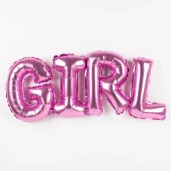 Sale Party Deco Baby Shower - Letter Balloon - Pink Girl